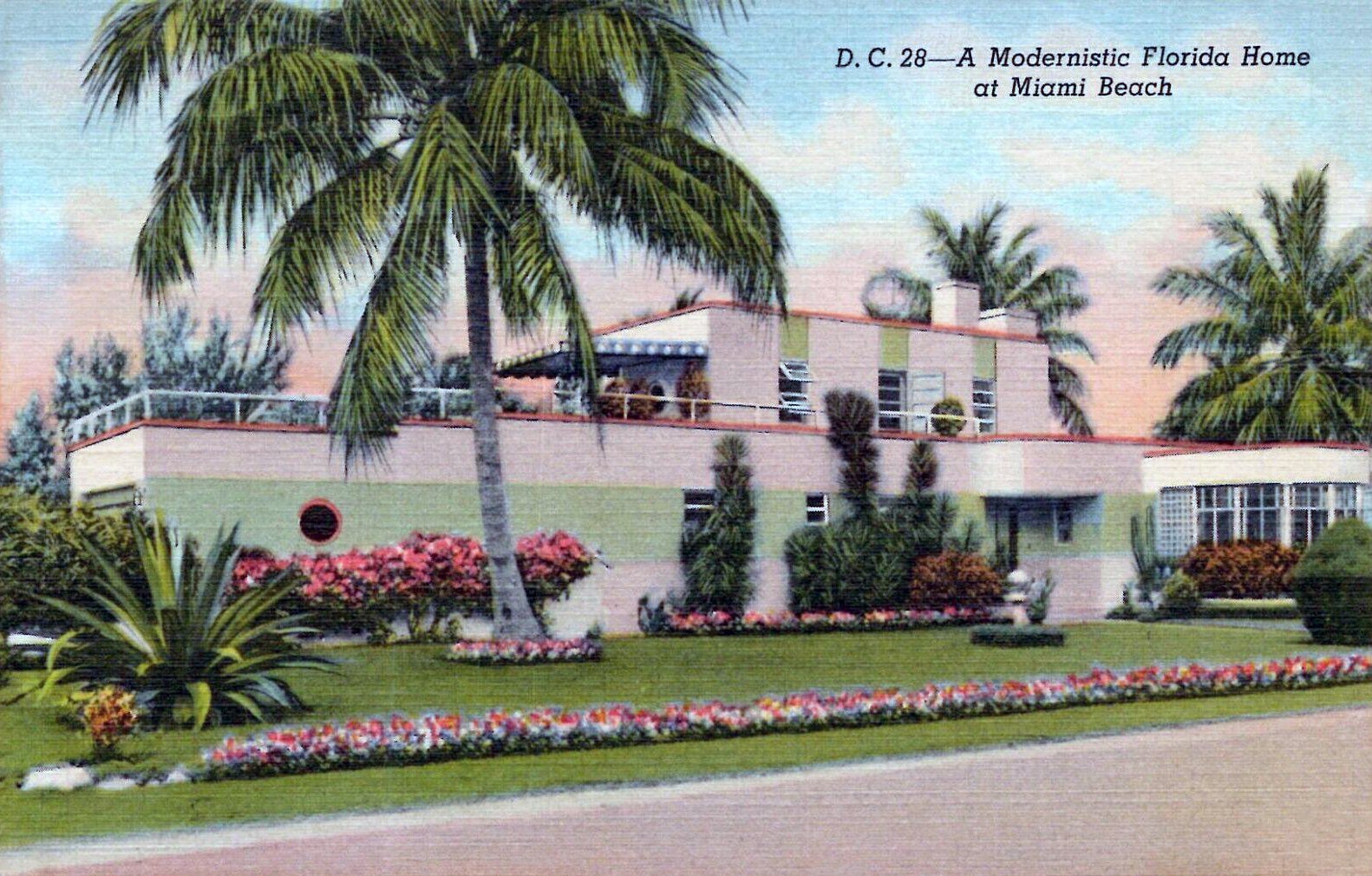Cảnh biển và phố đi bộ tại Miami