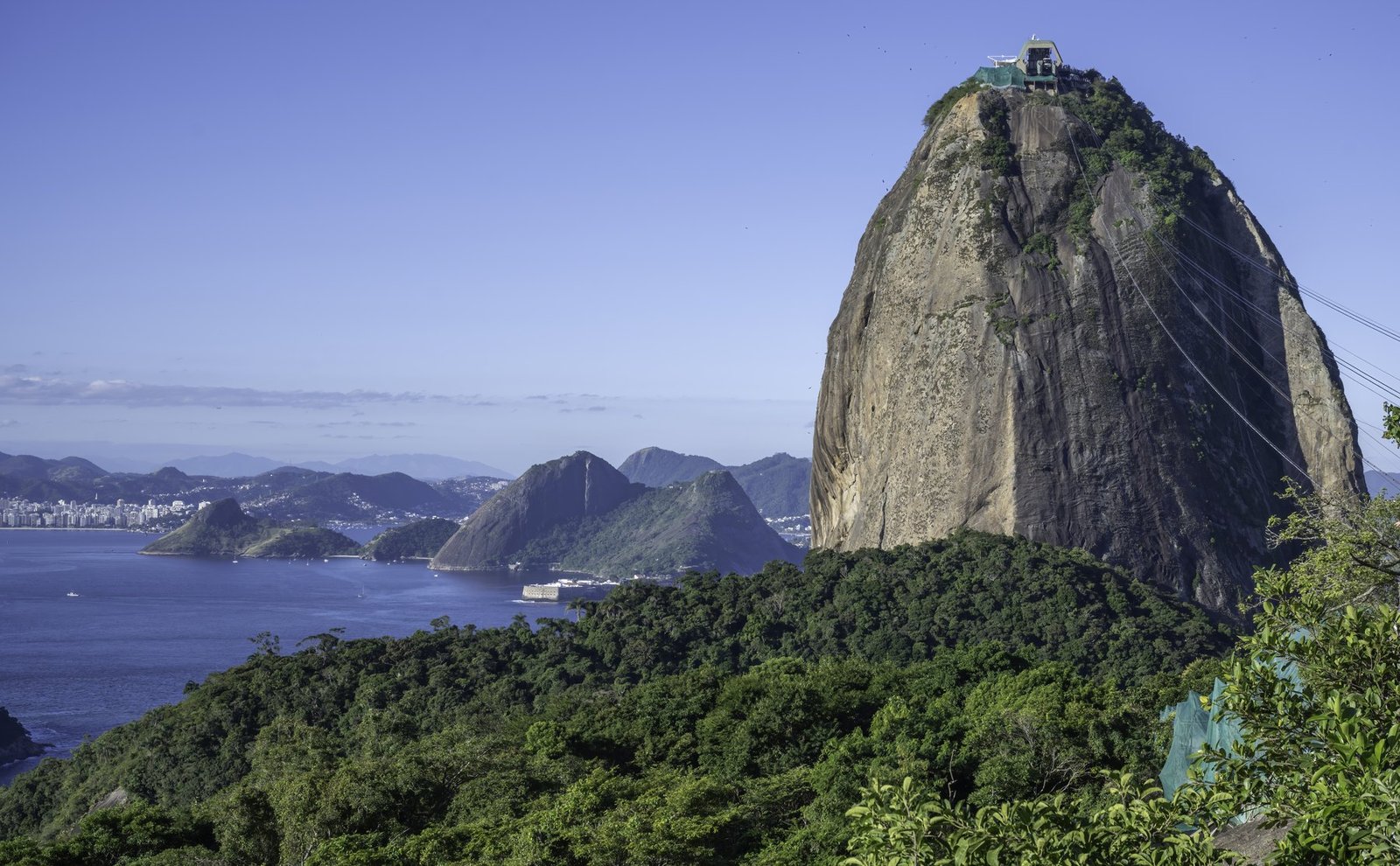 Cảnh bãi biển Copacabana và Sugarloaf